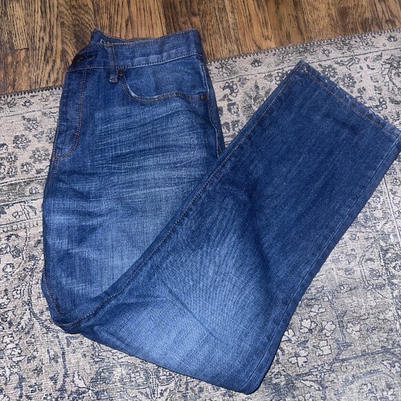 Gap Men's Premium Straight Blue Denim Jeans - Size 31/30 - Picture 1 of 6